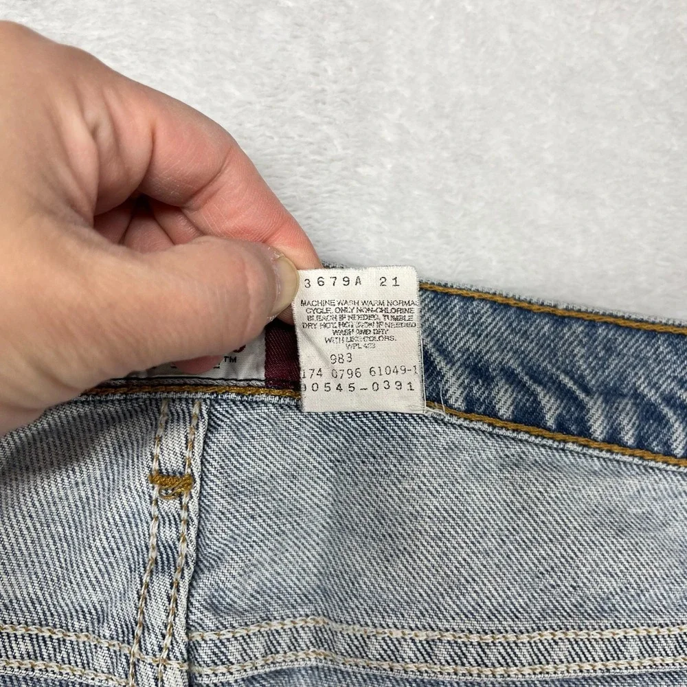 Levi's Strauss Signature 545 Loose Fit Jeans Men's Blue Denim Distressed - 35X31